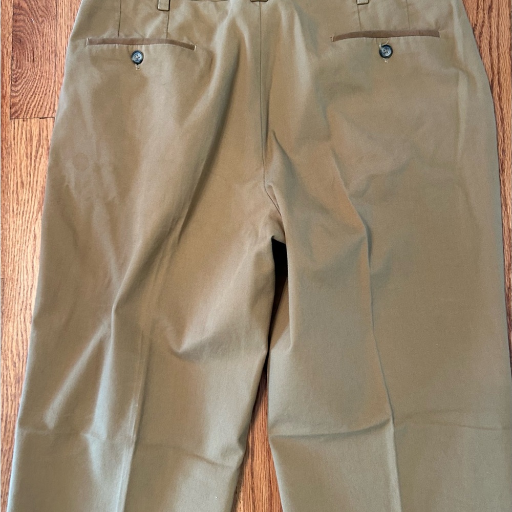 Kevin's Khaki Tailored Field Pants, 5-Pocket Style, Leather Trim, 36 X 34 - Picture 9 of 11